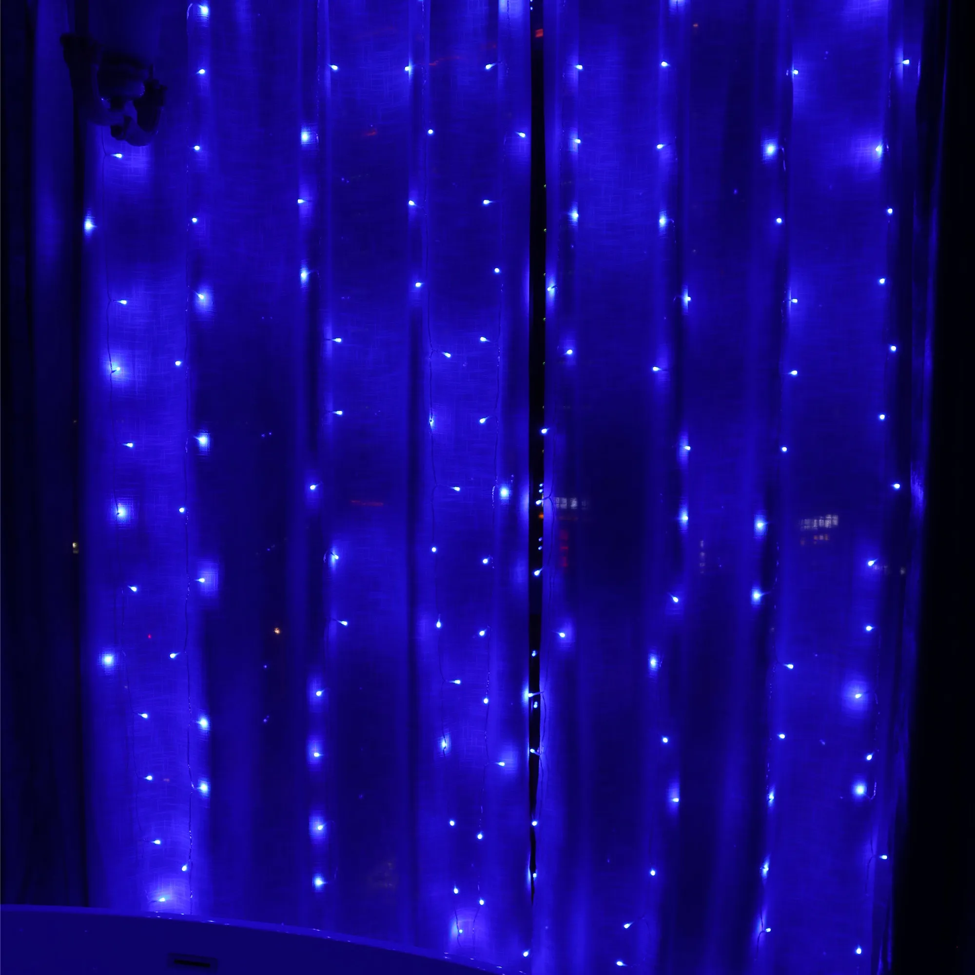 3*3m 300LED 8 modes Blue color party curtain fairy lights