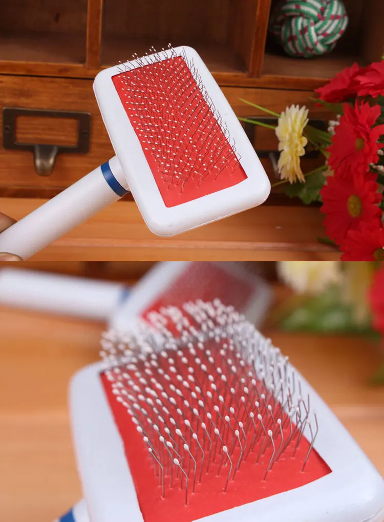Newest cat grooming trimmer cat rubber curry wide tooth brushes best comb dog dematting tool for poodles
