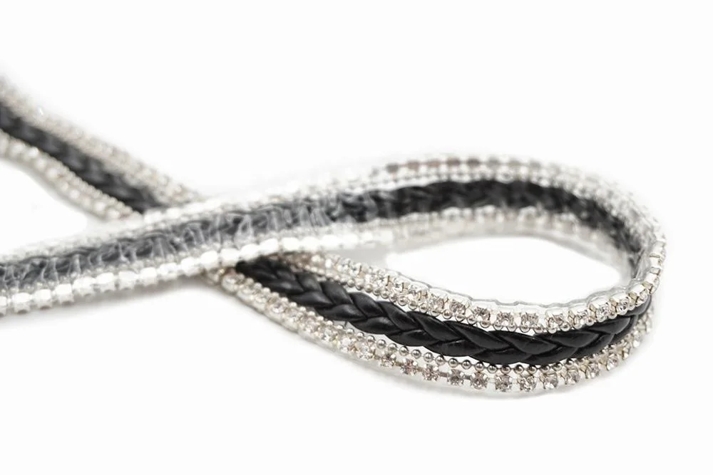 Free sample Factory Direct Sale metal row rhinestone cup chain custom size rhinestone trim
