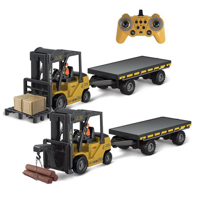 RC Forklift with Metal Carrier Slab - 2.4ghz Toy Vehicle