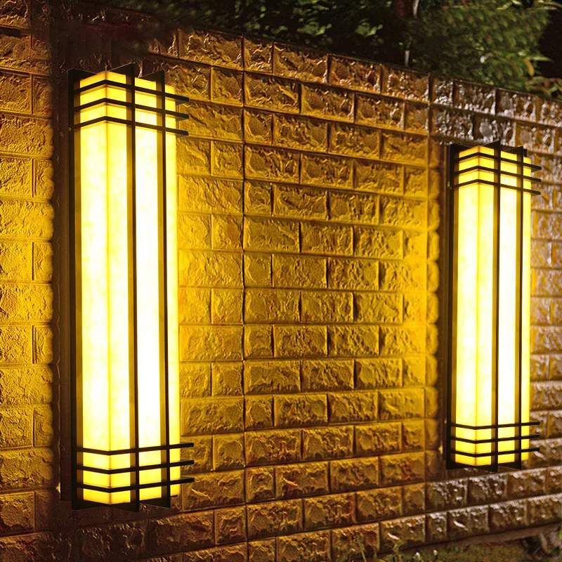 Black die-cast aluminum wall outdoor wall light simple style beautiful garden decorative lamp