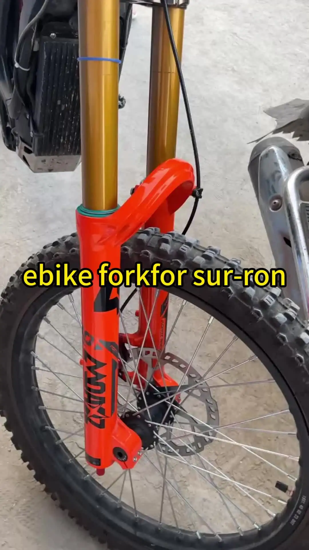 Fourche De Suspension VTT Viaron Racing 27.5" Jungle Overlord - Noir/Argent/Rouge - Neuf