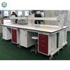 WUY Laboratory furniture c frame central table lab bench with reagent shelf laboratory sink bench phenolic worktop
