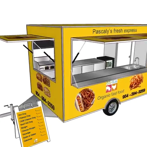 Cheap Food Cart For Sale Breakfast Hotel Food Service Trailer - Buy ...