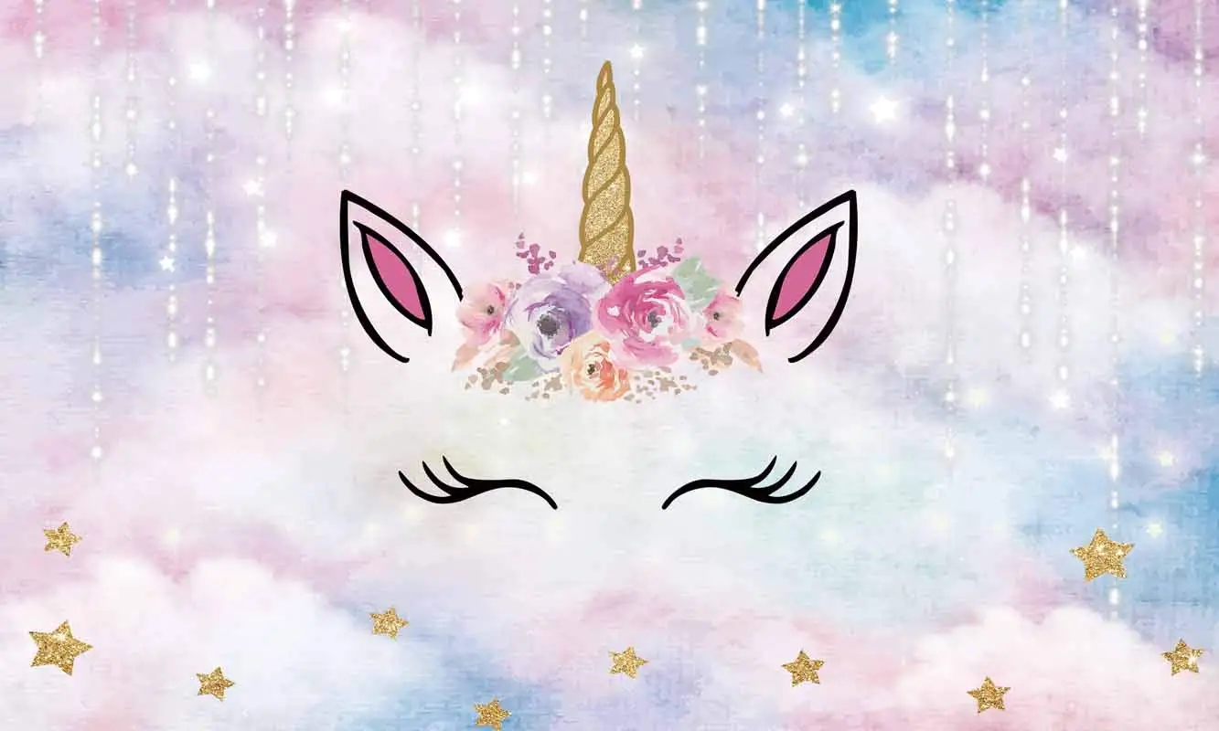 5x3ft Magical Unicorn Backdrop Gold Star Watercolor Floral Children 1st  Birthday Party Banner Baby Girl Shower Supplies - Buy Magical Unicorn  Backdrop,Unicorn Backdrop,Birthday Photo Backdrop Product on 