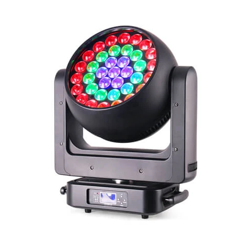 VanGaa 1000W RGBW 4in1 colorful 37pcs 25W LED Moving Head Wash Light for theatre TV