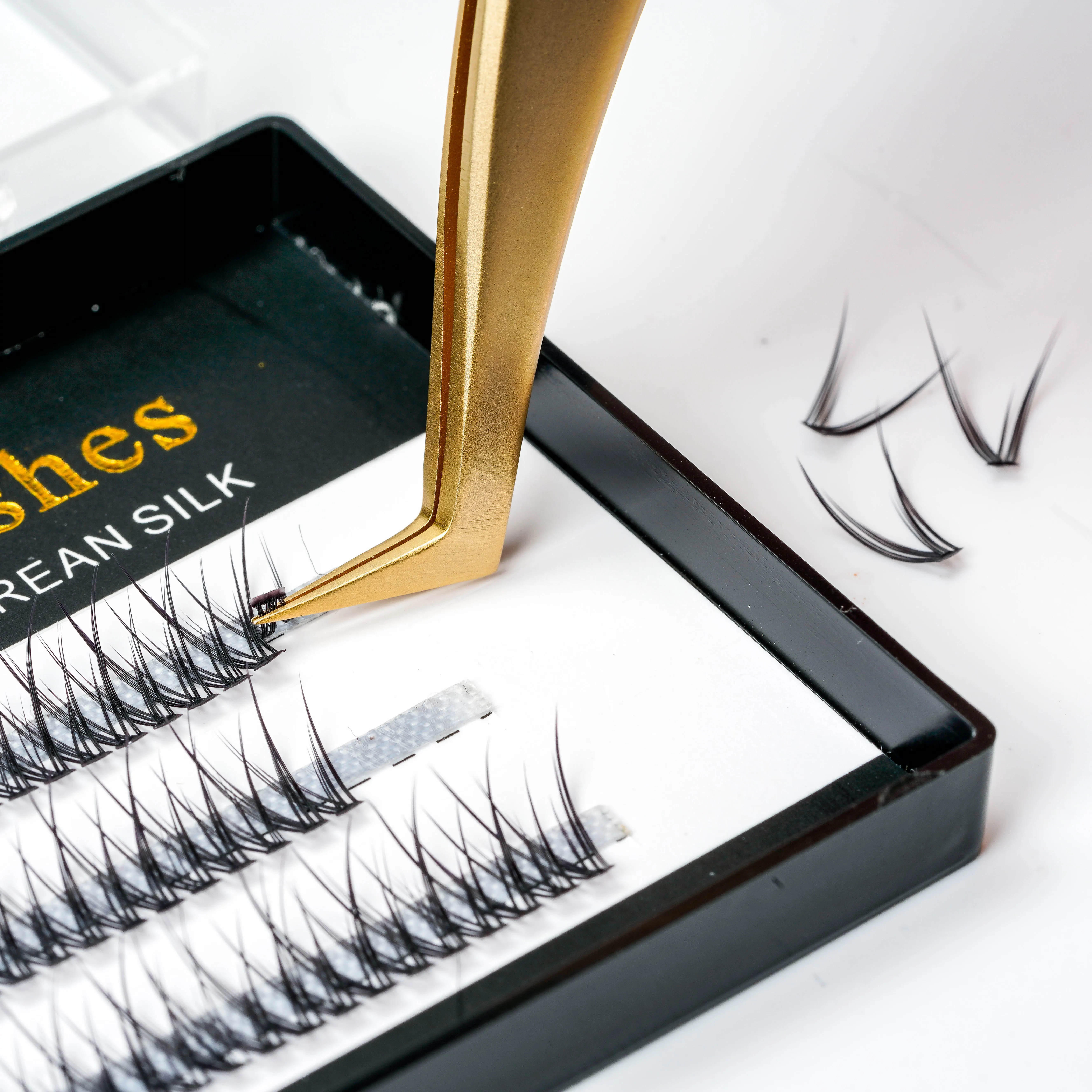 fishtail cluster lashes