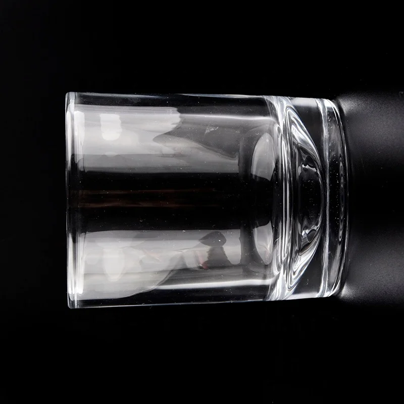 Thick Wall Crystal Glass Candle Jars