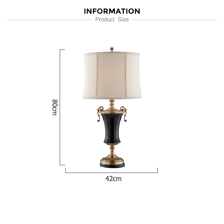 black decoration table lamp