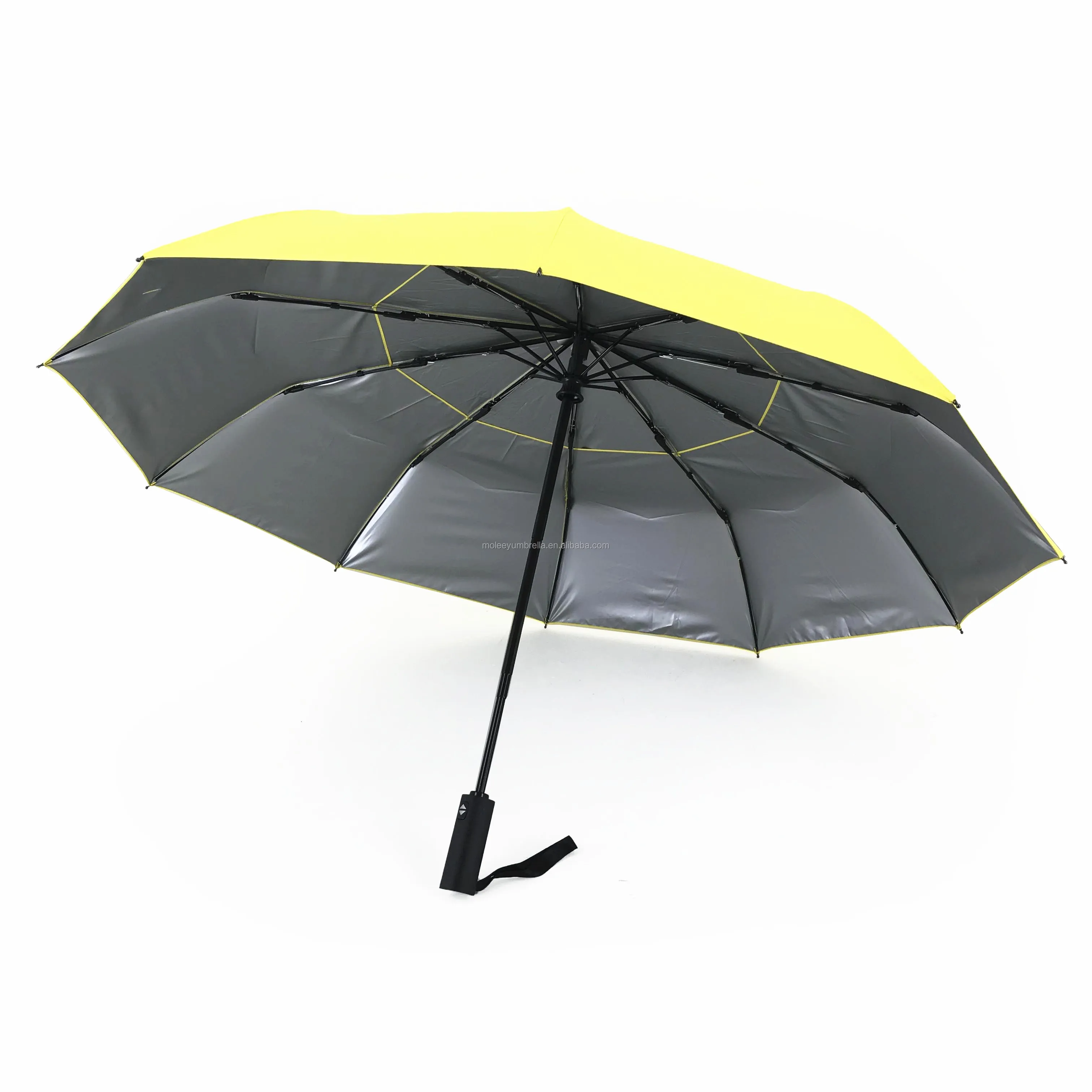 Uv Block Spf 50+ Custom Air Vented Auto Compact Umbrella Double Layer