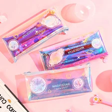 Wholesale Cute Transparent Colorful Jelly PVC Clear Pencil Case