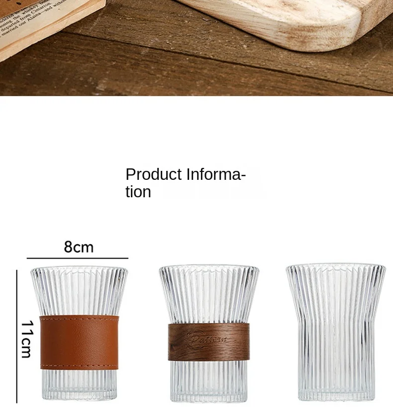 product modern high borosilicate glass insulated coffee cup transparent vertical bar milk cup for parties-10
