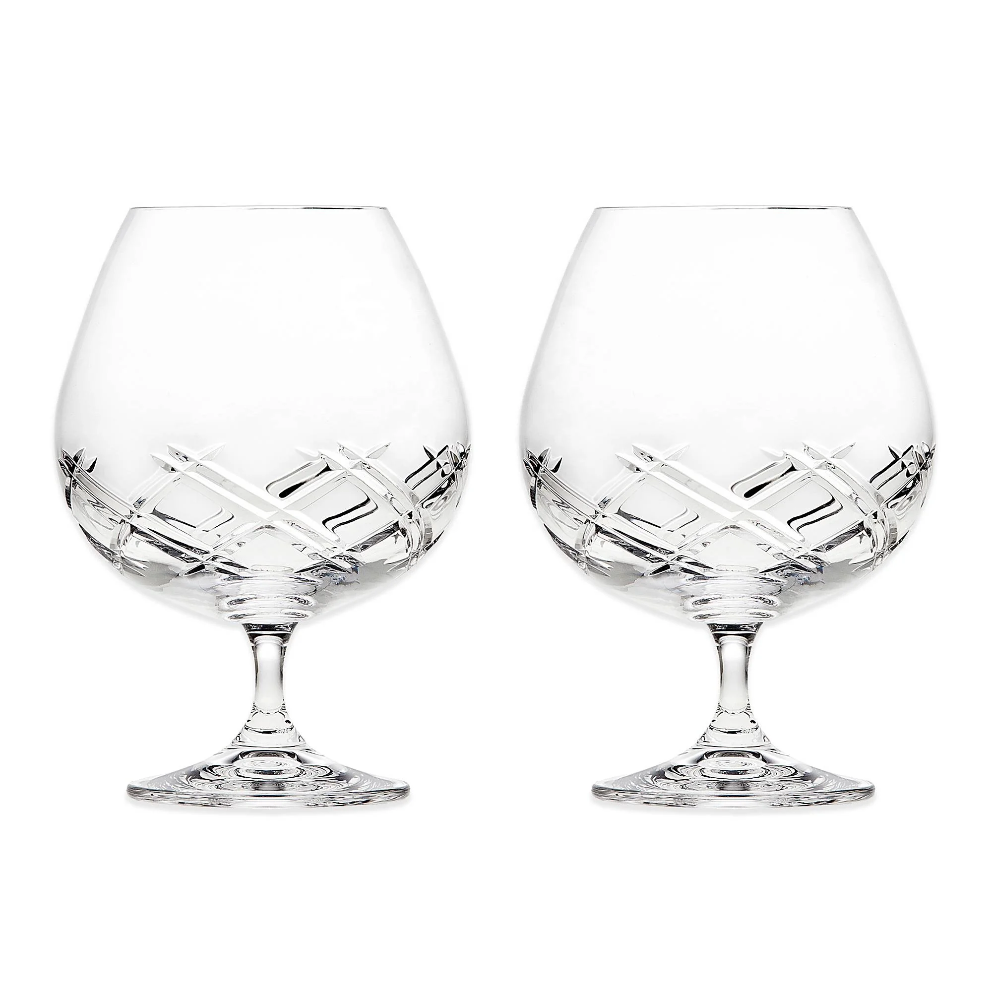 Bevel Hand Cut Crystal Brandy Glasses Buy Hand Cut Brandy Glasses