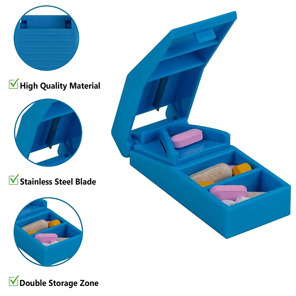 High Quality Portable Plastic Pill Cutter Medicine Pill Crusher Tablets