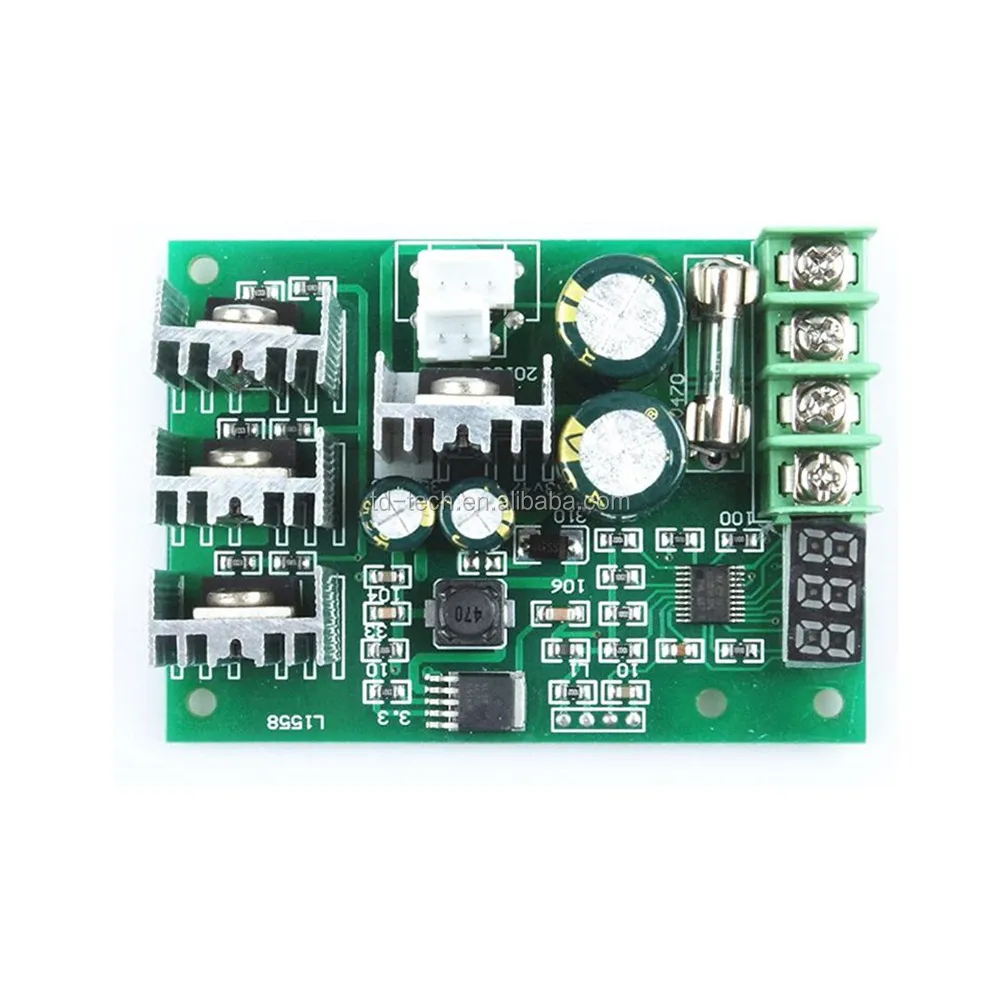 Taidacent 60v 1500w Dc Motor Controller Board Rpm Display 24 Volt Speed ...