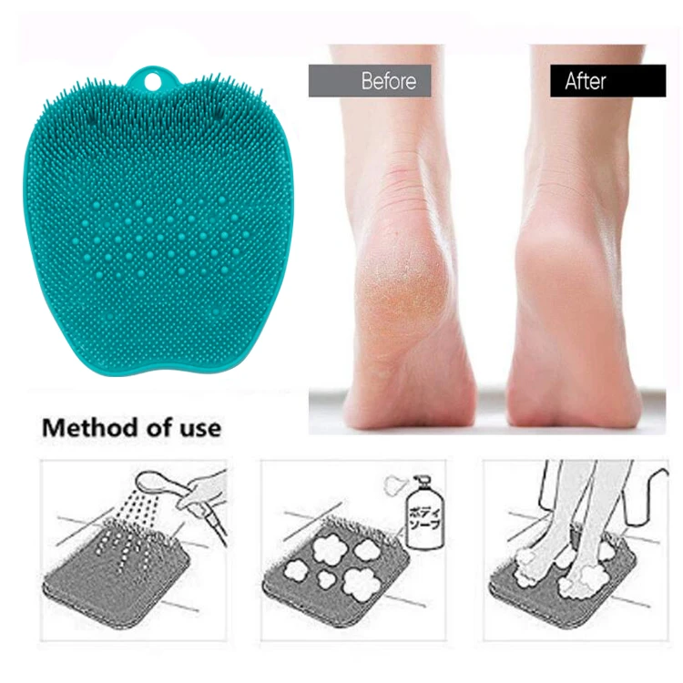 Foot Care Cleaner And Massager Silicone Shower Cleaning Bath Scrubber