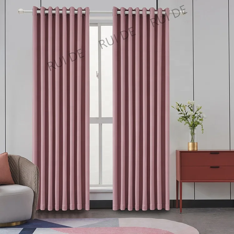 Hot Selling 100% Polyester Ready Made One Piece Blackout Curtains