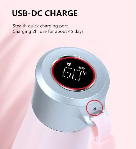 Amazon New Smart Thermo Reminder Drink Water Bottle With Temperature