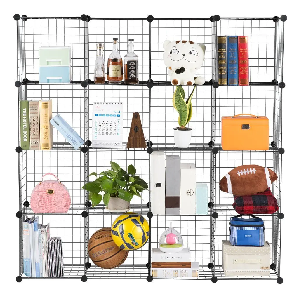 Interlocking Stackable Metal Wire Cube Storage For Clothes Buy Metal