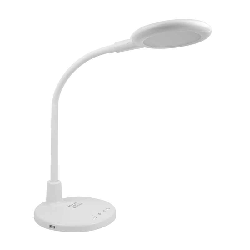 2020 best selling 8w led portable table lamps with goosen lamp arm for bed room