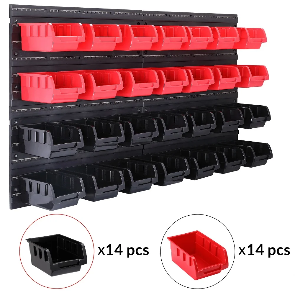 45 Pieces Wall Shelving Stacking Boxes Including Tool Holder Wall