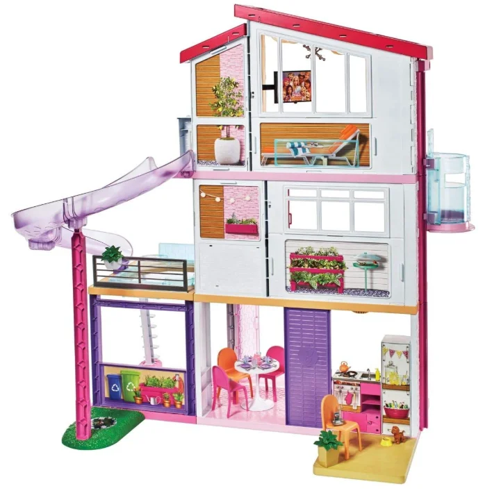 dollhouse with elevator and pool