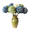 Top quality French style large hydrangea flower Wedding artificial flowers single hydrangea