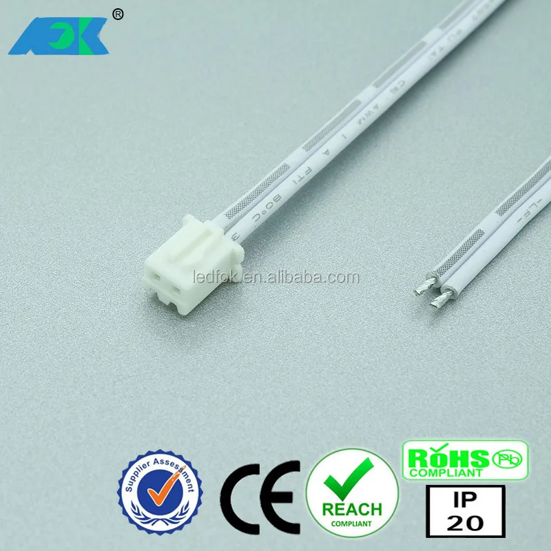 L823 2m extension cable white / white-black mini socket & plug .jpg