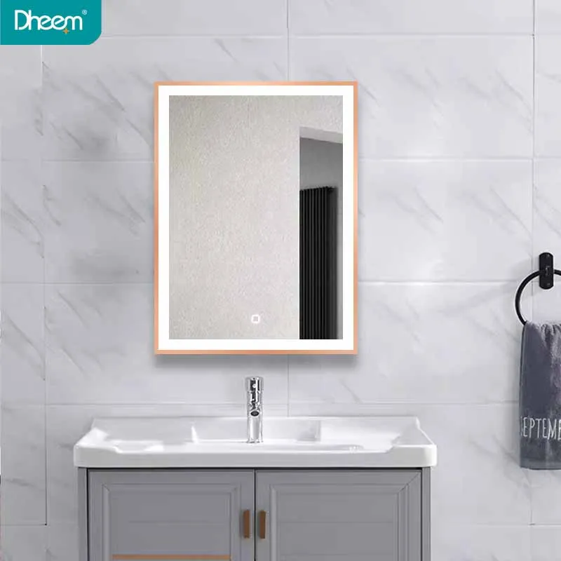 Cheap Factory Price for bathroom mirrors golden mirror with frame