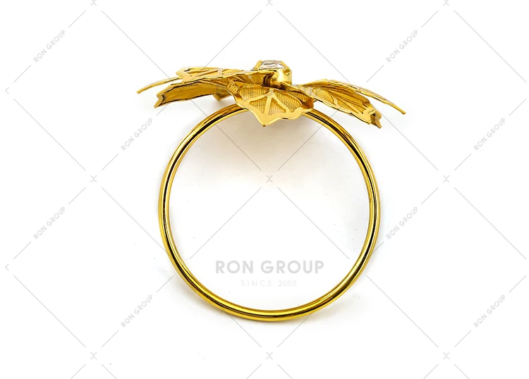 factory price new design elegant wedding party luxury napkin rings wedding fashion snowflake gold rose diamond napkin ring