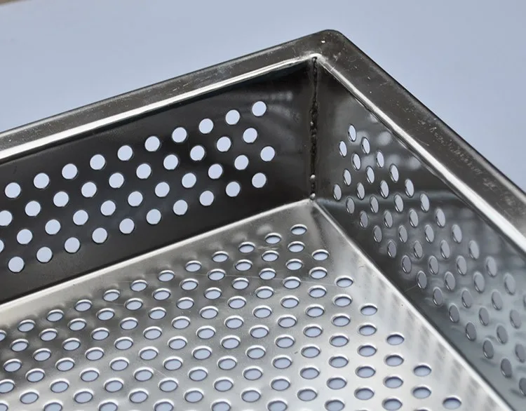 Food Grade Metal Aluminum Baking Tray Perforated Serving Oven Mesh Tray