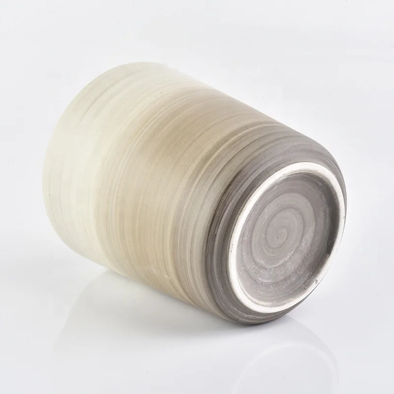 Matte custom candle votive holder ceramic candle container home decor wholesale