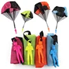 Promotional mini play parachute toy with doll chutist for kids