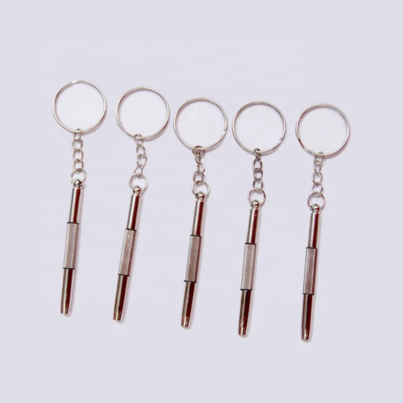 Glasses multifunctional three-in-one portable glasses screwdriver keychain accessories watch repair tool kit