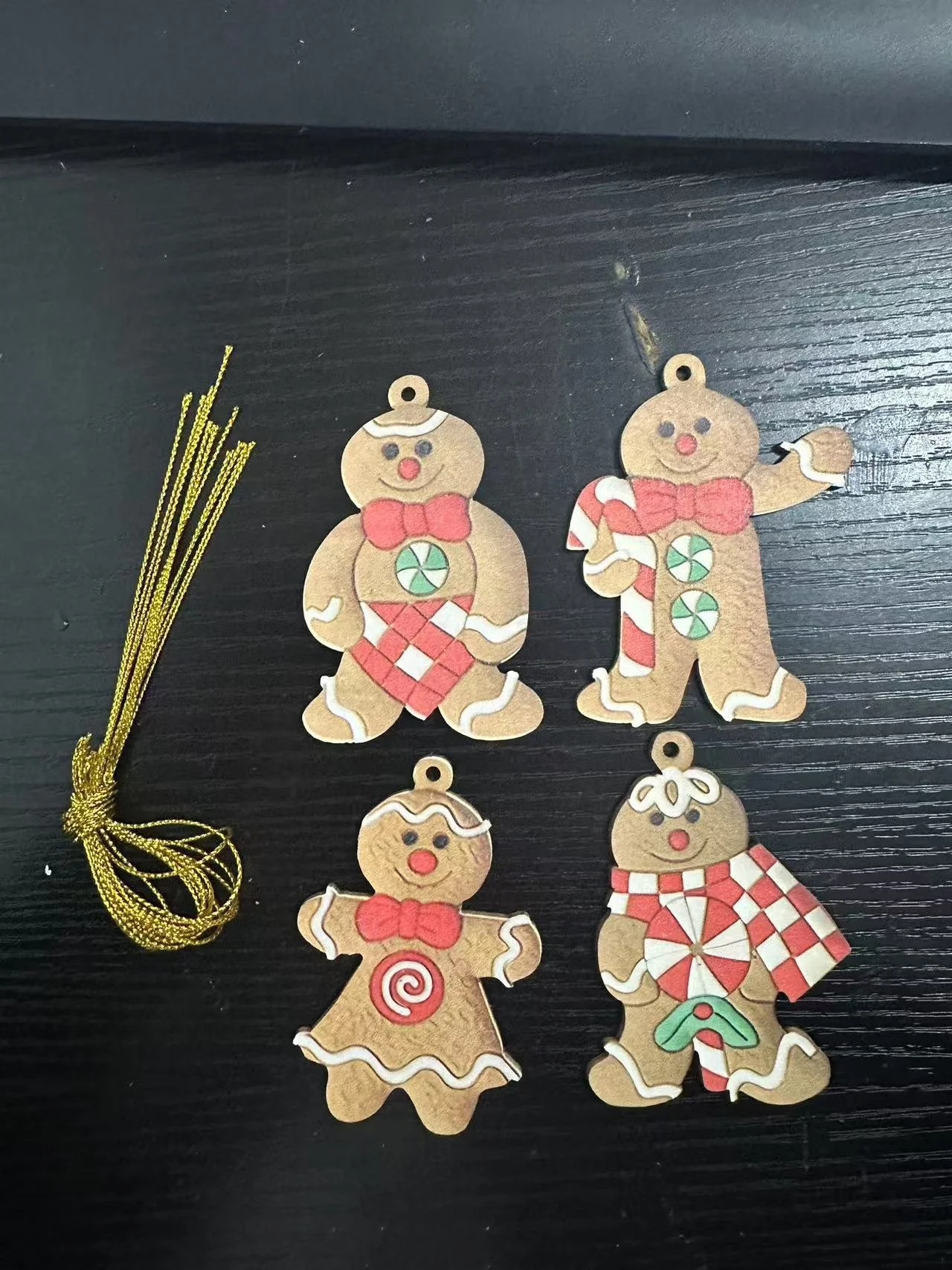 12种高大姜饼人挂圣诞树摆件节日派对装饰品礼品新品