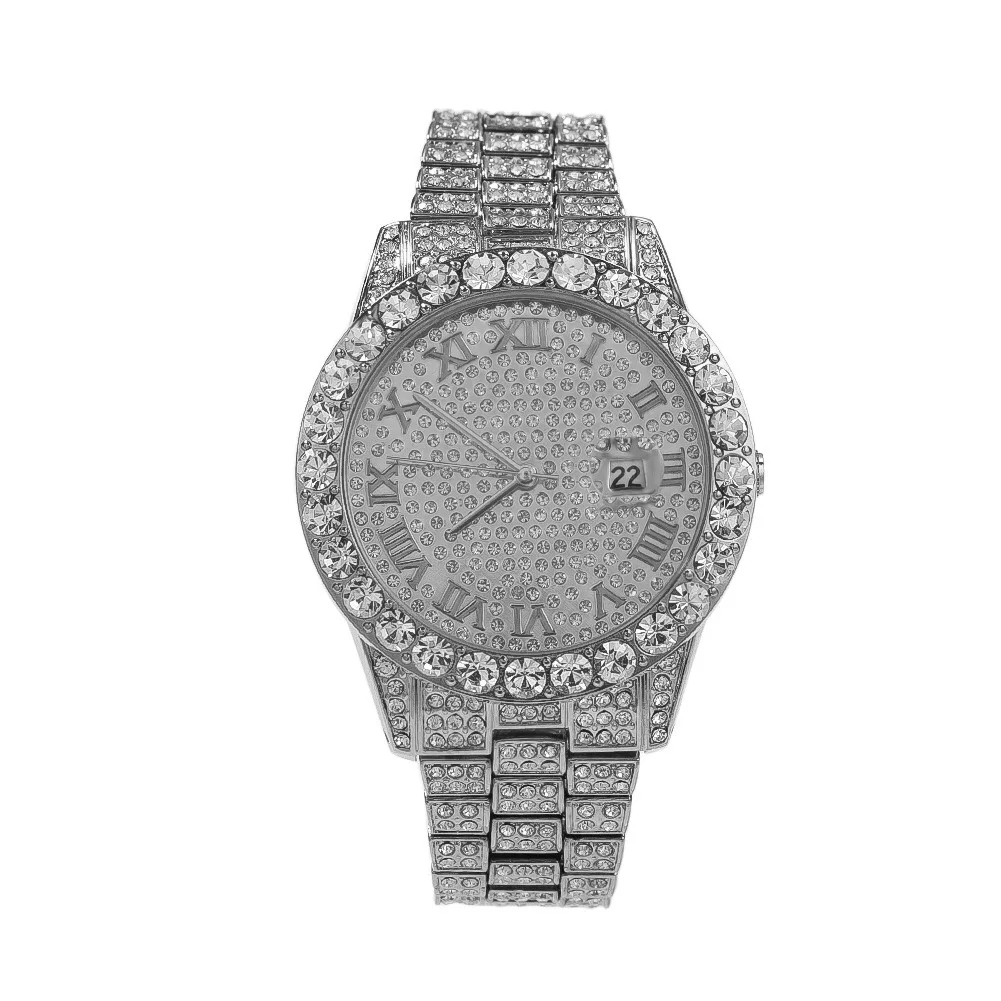 

Iced Out Watch Men,2 Pieces