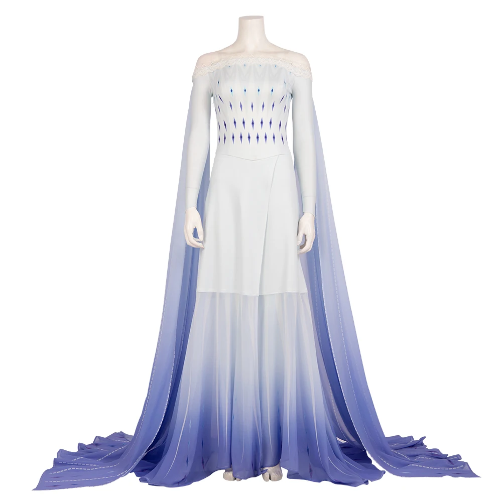 
Frozen 2 Elsa Ice Queen Cosplay Costume Adult women Christmas Halloween Costumes Set MZX-M20190320 