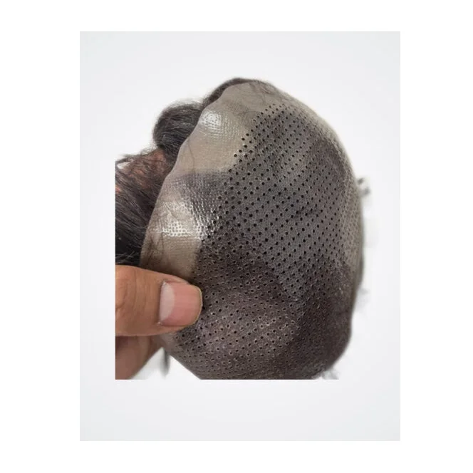 100 Natural Human Hair Men System Mgm/ Sgm Breathable Swiss Transparent Lace Men's Wigs Toppers