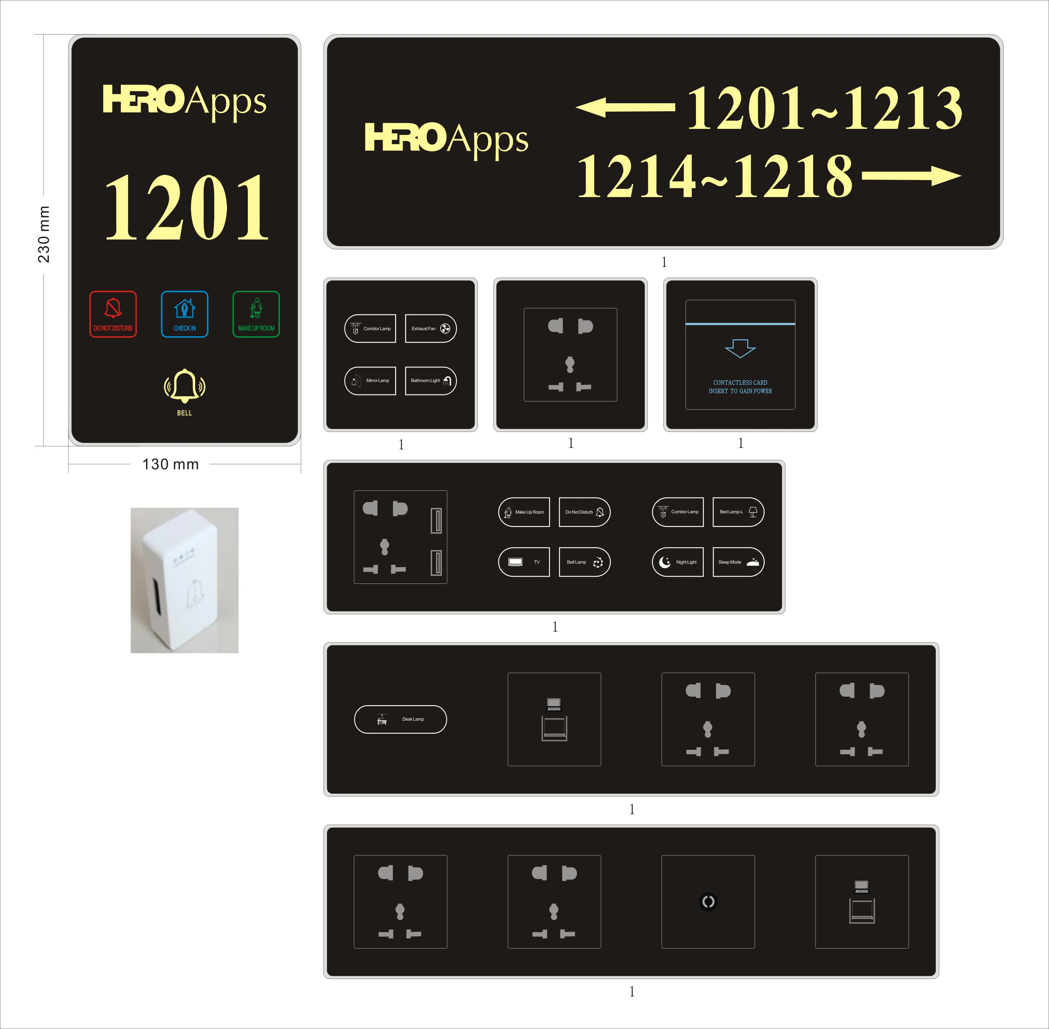 BH doorplate switch 2