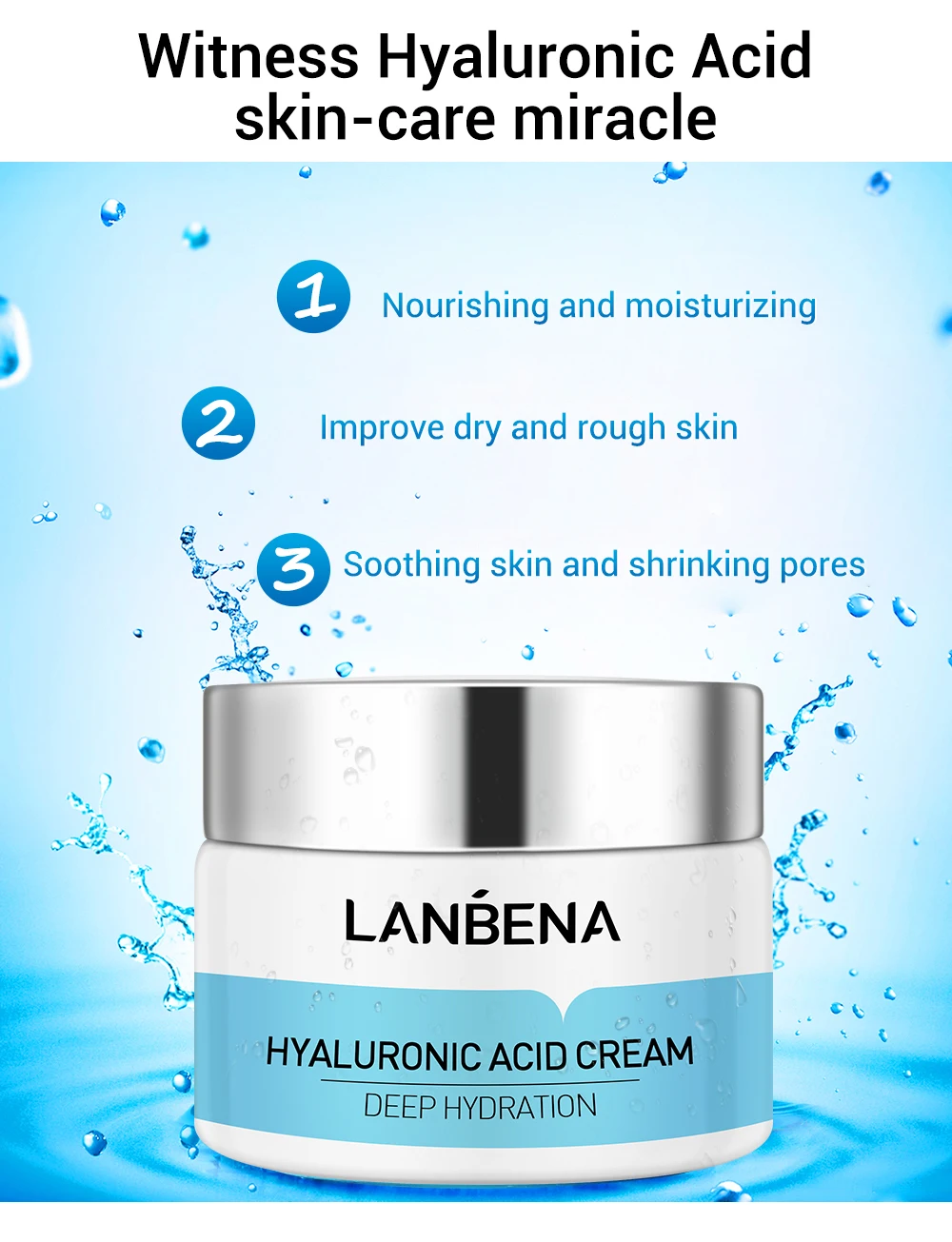 Крем кислотой отзывы. LANBENA Hyaluronic acid Cream. LANBENA acid Cream. Hyaluronic acid facial crema Moisturizing. Hyaluronic acid facial Cream 50gr.