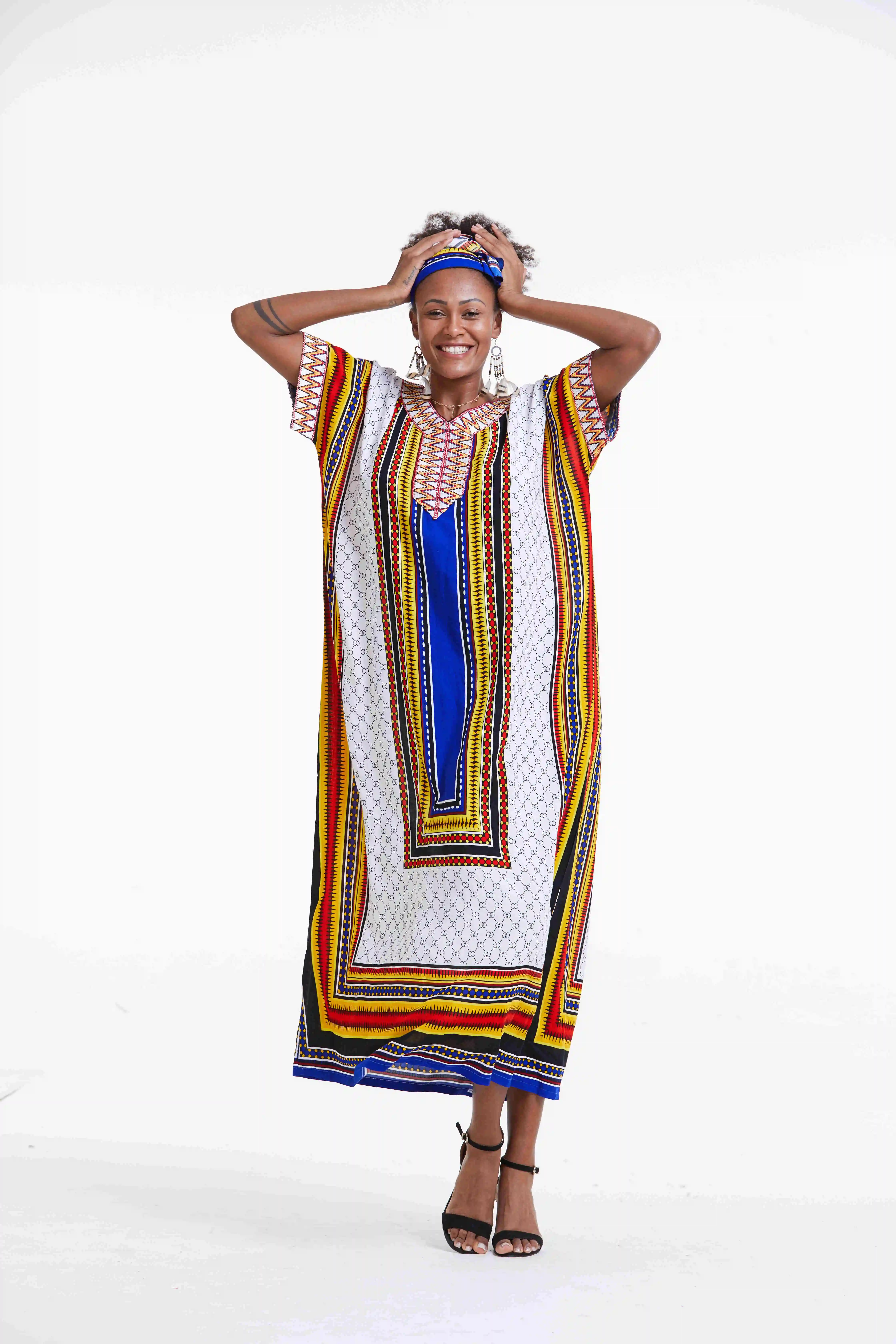 Modern African Dress Designs For Dashiki Women Nigerian African Dress