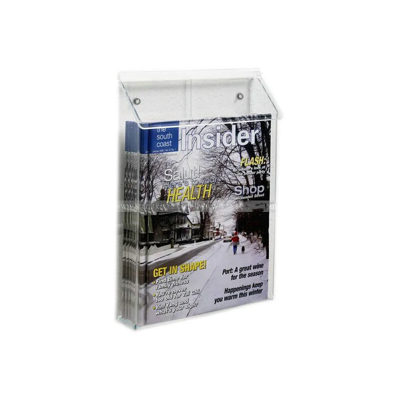 Fully Transparent Acrylic Wallmount Mailbox,Clear Acrylic Single