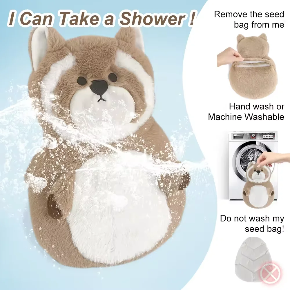 Microwave Raccoon Freezable Cool Weighted Stuffed Animal Heating Pad