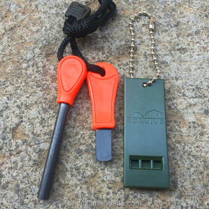 Ferrocerium Rod Pocket Flint Fire Starter Survival Firesteel Magnesium