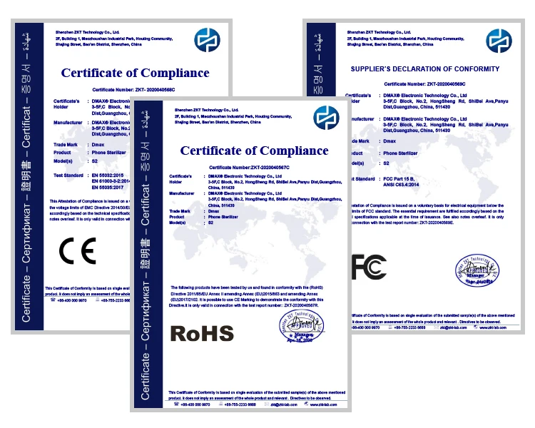 S2 CE ROHS FCC