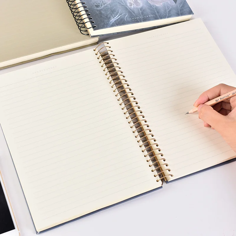 Wholesale Cheap Thicken Hardcover Journals Spiral Notebook Customizable