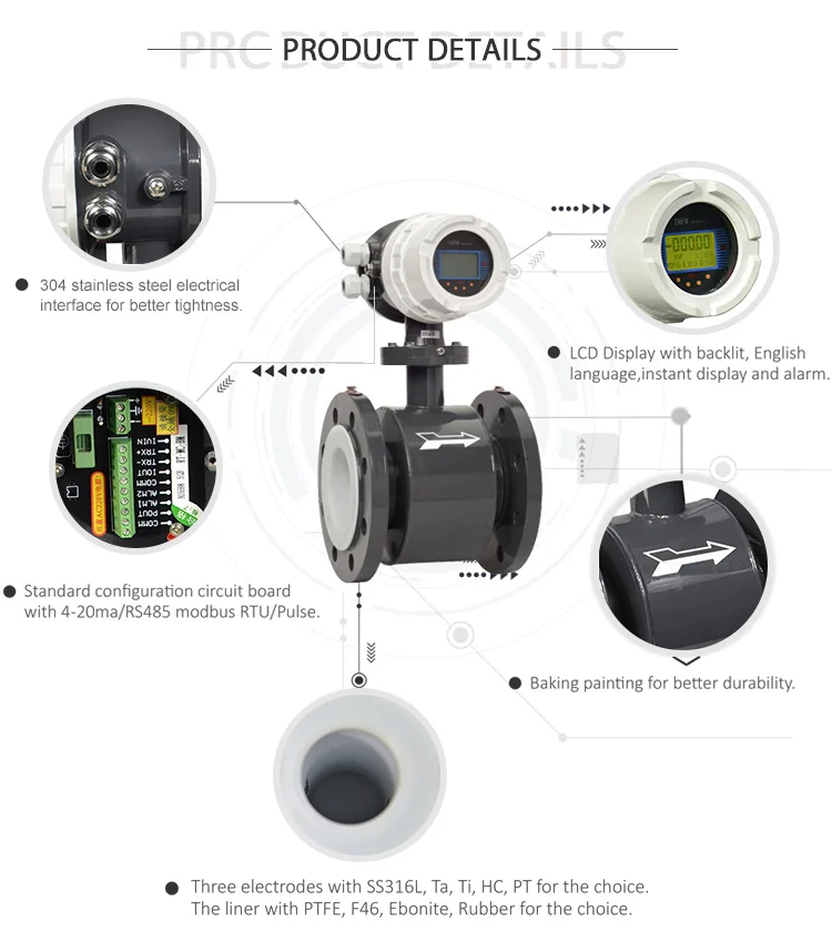 Easy To Install Flow Meter Dn 500 Flow Meter