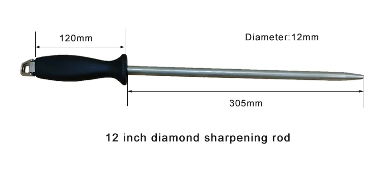 Professional High Carbon Steel Diamond Butcher Knife Sharpener 12 Inch Sharpening Rod 12 Buy Knife Sharpener Butcher Knife Sharpener Sharpening Rod Product On Alibaba Com