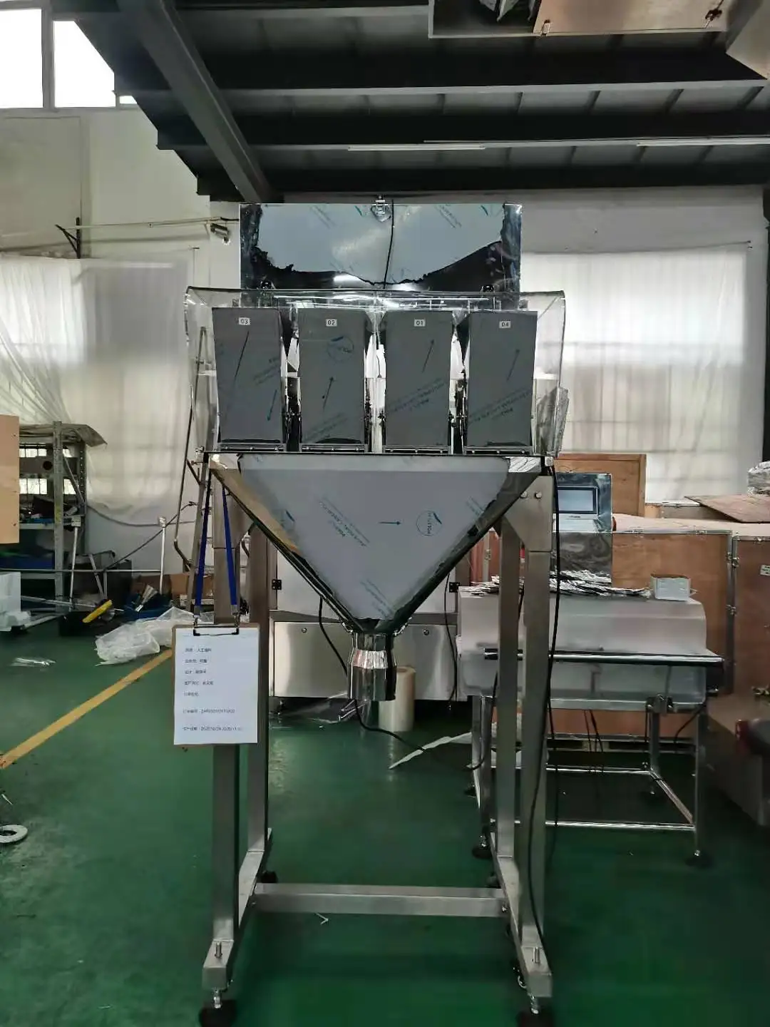 Automatic Weighing Packing Machine 4 Head Linear Weigher Packing Machines For Sugar Rice Buy 2961