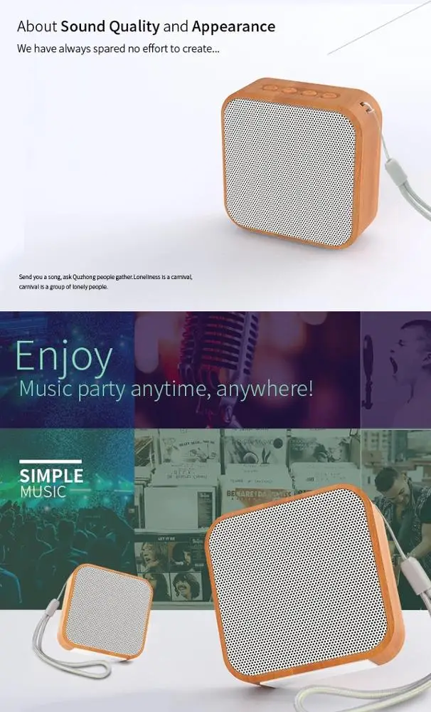 Amazon Trending Newest Low price bluetooth speaker outdoor Portable Wireless - ANKUX.COM